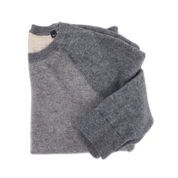 VINCE Wool Cashmere Birdseye Baseball Crewneck Sweater Athleisure Quiet Luxury - Picture 6 of 7
